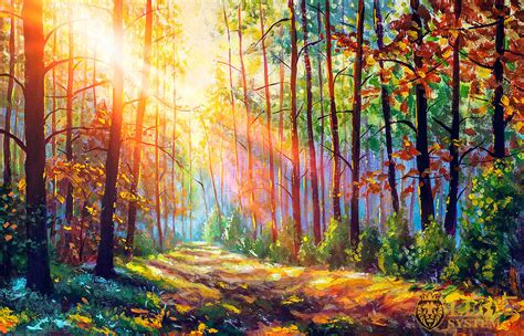 Paintings with Magnificent Forest Landscapes | LeoSystem.art