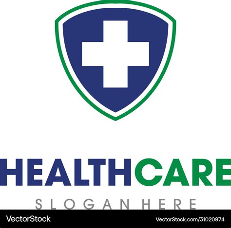 Medical and health care logo Royalty Free Vector Image