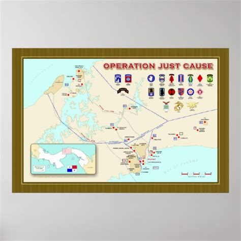 Operation Just Cause Map Poster | Zazzle