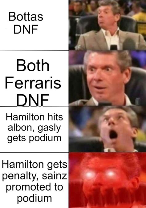 My reactions during the race : r/formuladank