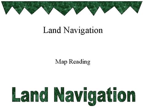 Land Navigation Map Reading Basic Map Skills Identify