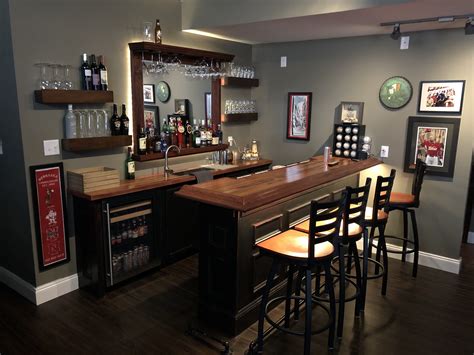 Pin by McGraw Milhaven on My wood projects | Man cave home bar, Basement bar designs, Bars for home