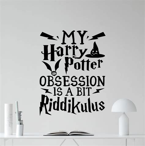 Aliexpress.com : Buy HWHD Carton Harry Potter Wall Decal Movie Quote Poster Vinyl Sticker Kids ...