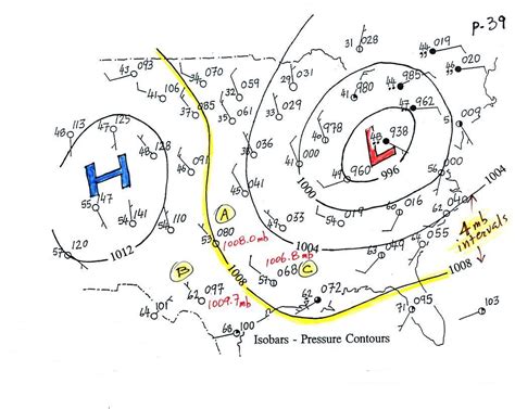 500 Mbar Isobar Weather Map - Map