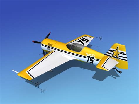 sukhoi su-26 aerobatics 3d model