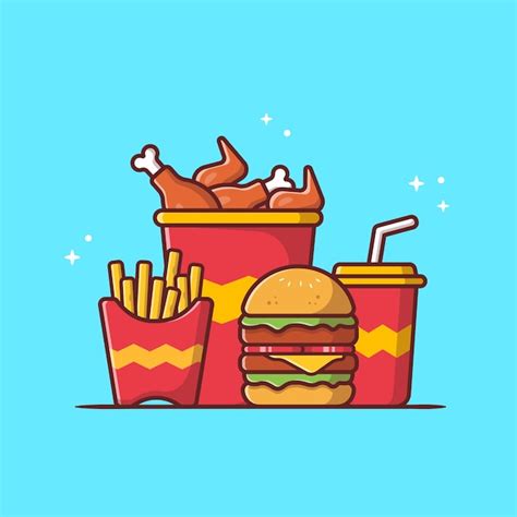 Fast Food Cartoon Images - Free Download on Freepik