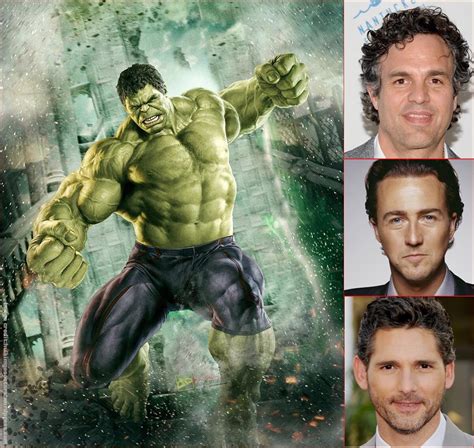 Hulk, Hulkier, Hulkiest ;) Who played Hulk the best? A- Mark Ruffalo B- Edward Norton C- Eric ...