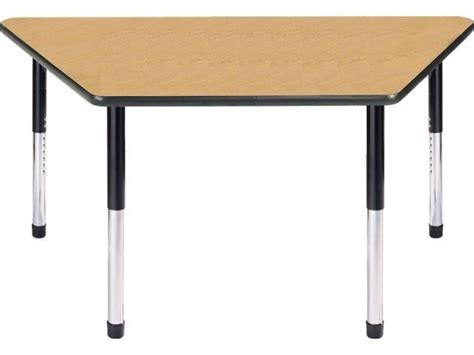 Welded Adjustable Trapezoid Classroom Table 24x48", Classroom Tables