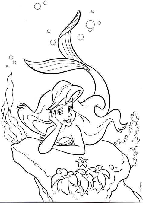 Ariel Coloring Page Printable