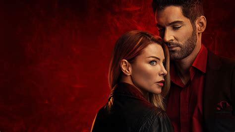 Download Tom Ellis Chloe Decker Lauren German Lucifer Morningstar Lucifer (TV Show) TV Show ...