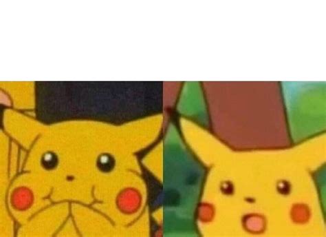 Laughing Pikachu Surprised Pikachu Blank Template - Imgflip