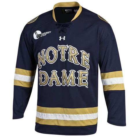 Notre Dame Fighting Irish Under Armour Replica Hockey Performance Jersey - Navy Blue - Fanatics.com