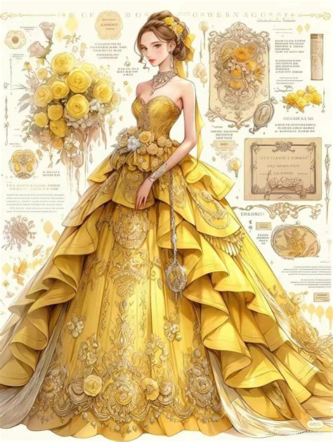 Dress Design Drawing, Dress Design Sketches, Fashion Design Drawings ...