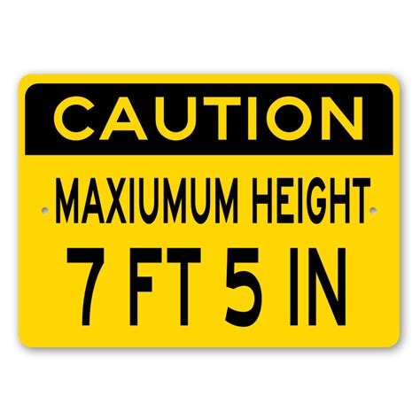 Caution Height Clearance Sign – Lizton Sign Shop