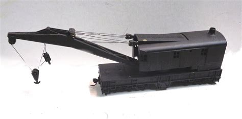 HO Scale Used Athearn unmarked Painted Black Heavy Duty Crane Freight ...