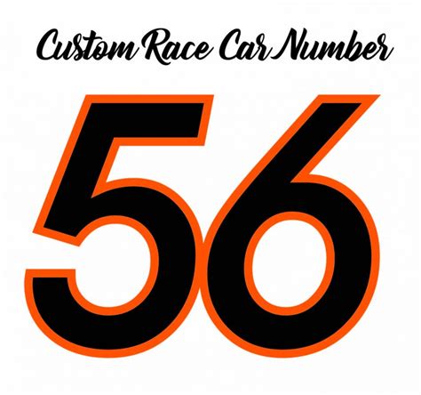 Race Car Number Package, Racing Stickers, Race Number Kit, Racing ...