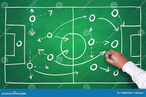 Football Soccer Game Strategy Stock Photo - Image of planning, football ...