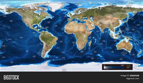 World Ocean Depth Map