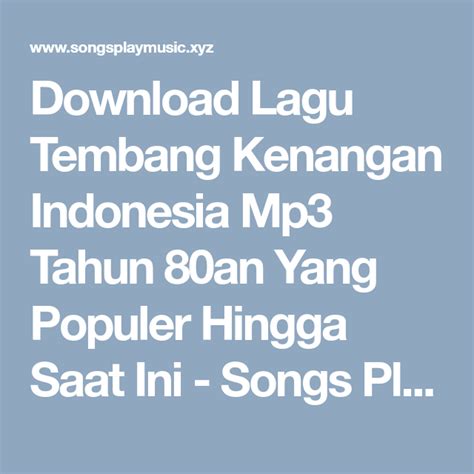 Lagu lawas indonesia tahun 80an - lasopaadvertising