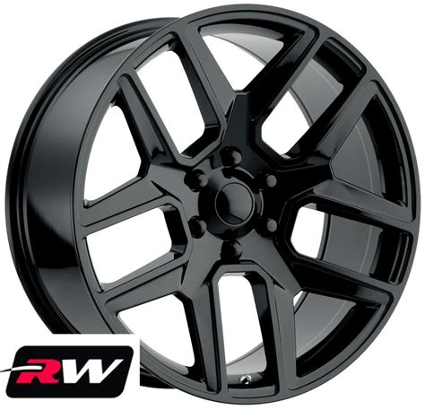 22" inch 22 x10" Wheels for Ram 1500 Gloss Black Rims 2019 Laramie ...