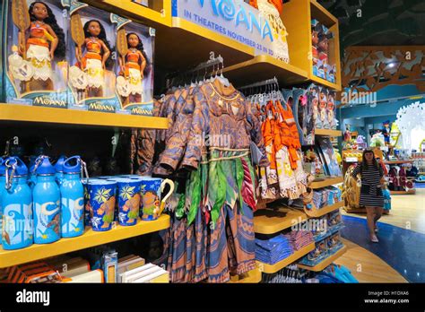 Moana Character Merchandise, Disney Store Interior, Times Square, NYC ...