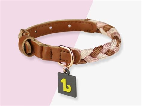 Braided Pink Cat Collar