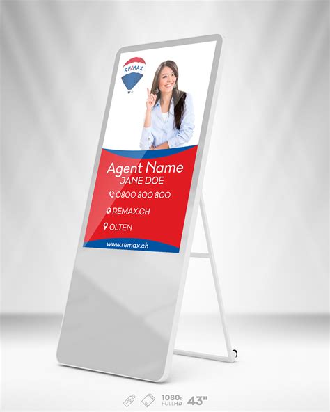 Portable Digital Signage Design on Behance