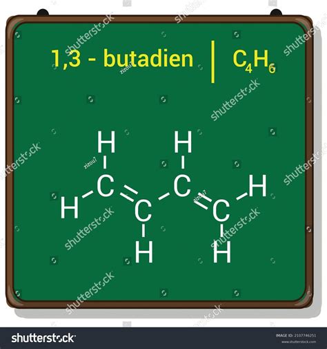 chemical structure of 1,3 - butadiene (C4H6) - Royalty Free Stock Vector 2107746251 - Avopix.com