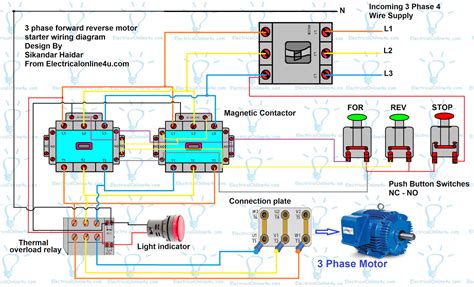 Wiring Diagram 3 Phase Motor Forward Reverse