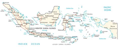 Indonesia Map - Cities and Roads - GIS Geography