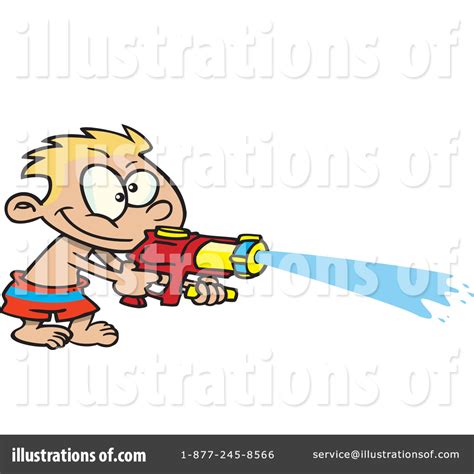 Water Gun Clipart #1048293 - Illustration by toonaday