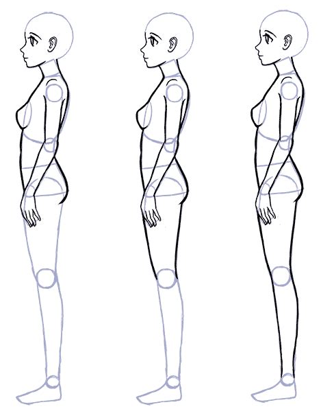 How to Draw Anime Side View - Full Body Profile #side #body #drawing # ...