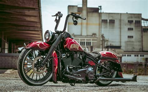 Download Motorcycle Harley-Davidson Vehicle Custom Motorcycle HD Wallpaper