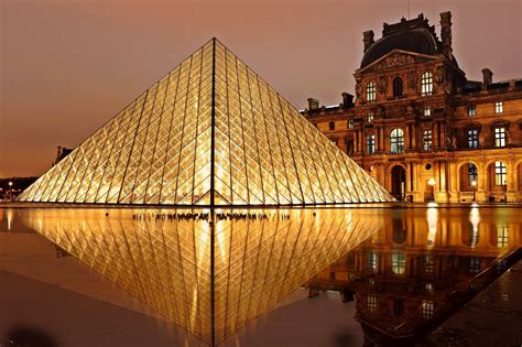 Pyramid of Louvre at night in Paris, France image - Free stock photo - Public Domain photo - CC0 ...