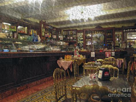 Inside a cafe in Italy Digital Art by Patricia Hofmeester - Fine Art America