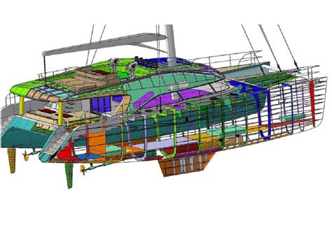 Catamaran Hull Frame | Boat Design Net