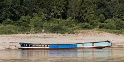 Boat In River Mekong Background, Mekong, Peacefulness, Province Background Image for Free Download