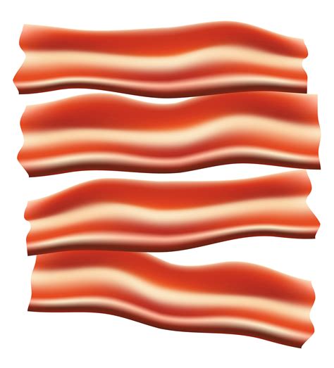 pieces of fried bacon vector illustration 510910 Vector Art at Vecteezy