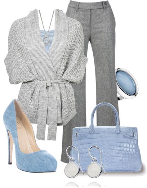 30 Cool Ways to Wear Baby Blue this Year | Fashion, Clothes, Work outfit