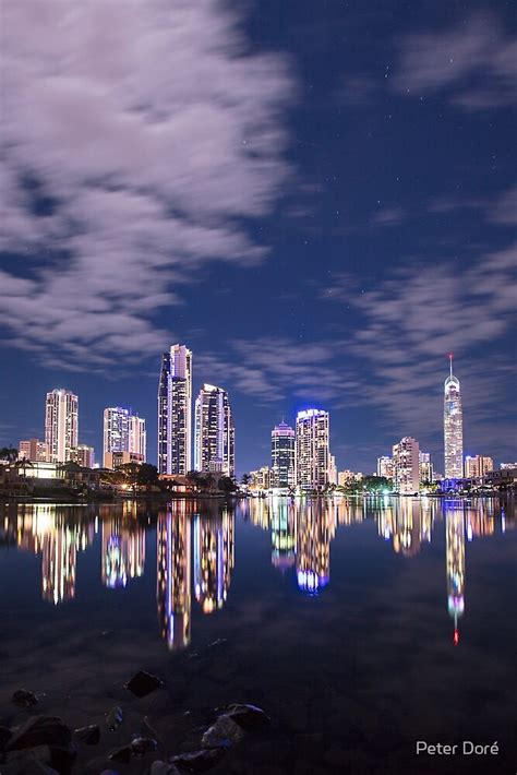 "Gold Coast Skyline" by Peter Doré | Redbubble