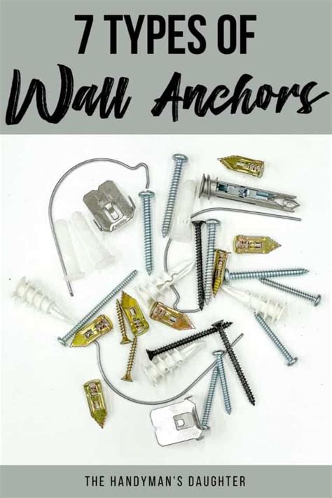 7 Types of Hollow Wall Anchors - The Handyman's Daughter