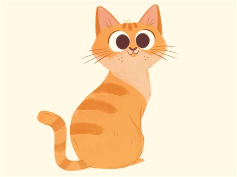 Orange Tabby Cat by Nicole Standard on Dribbble