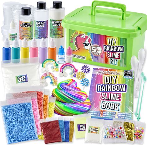 Buy Laevo Unicorn Slime Kit - DIY Slime Making Kit - Supplies Makes ...