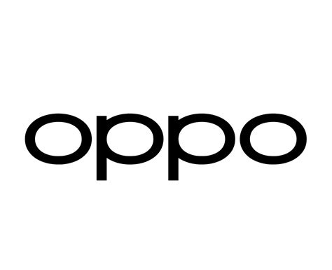 Oppo Brand Logo Phone Symbol Black Design Chinese Mobile Vector ...