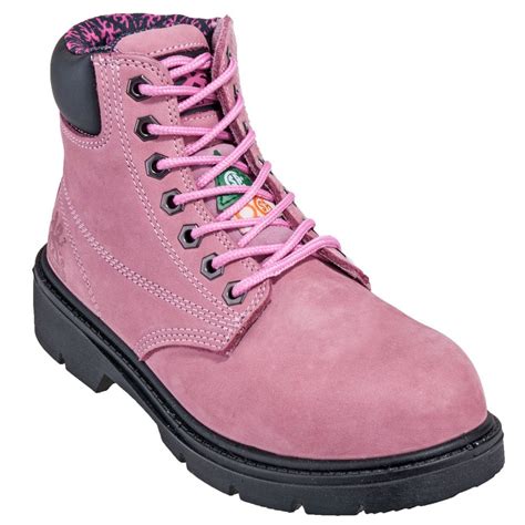 Moxie Boots: Women's 50162 Steel Toe Waterproof EH Pink Alice Work Boots