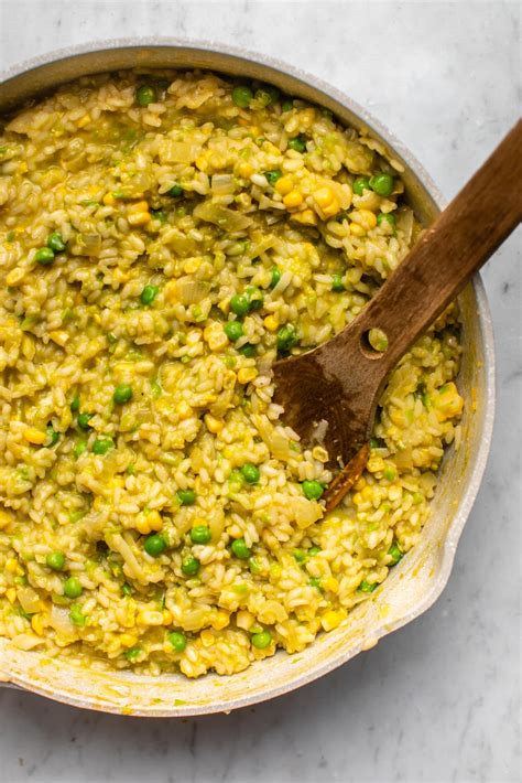 Vegan_Sweet_Pea_Corn_Risotto_FromMyBowl-2 - From My Bowl