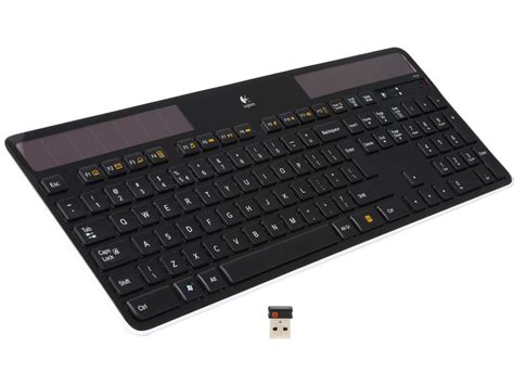 Logitech K750 Wireless Solar Keyboard for Windows, 2.4GHz Wireless with USB Unifying Receiver ...