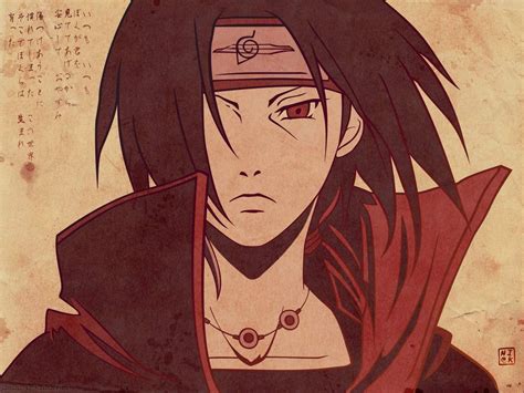 Uchiha Itachi, Red eyes, Akatsuki, Anime boys, Writing HD Wallpapers ...