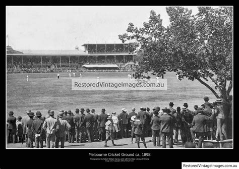 Melbourne Cricket Ground 1898 - Restored Vintage Images