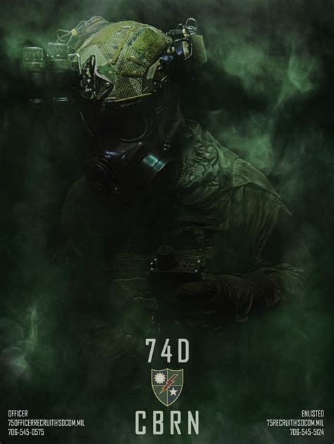 75th Ranger Regiment - Ranger CBRN Specialist (MOS - 74D) : r/army